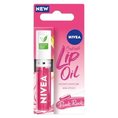 Imagen de NIVEA Aceite labial rosa roca cuidado 5,5 ml