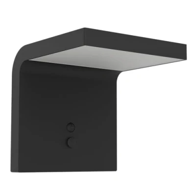 Imagen de EGLO Spiante lámpara de pared led para exteriores, solar uso exterior con sensor movimiento, plástico negro, iluminación IP44