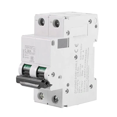 Imagen de Interruptor solar 16A / 32A 63A de la energía del disyuntor circuito aire miniatura baja tensión 250V DC 2P(32A)
