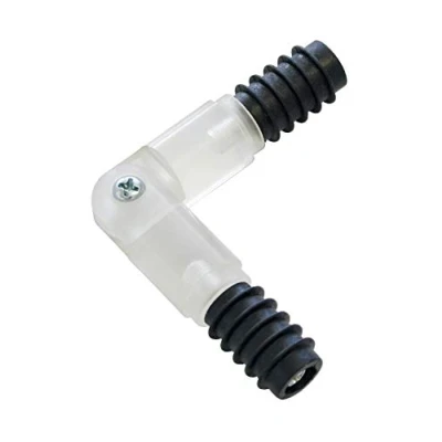 Imagen de Gardinia Conector de Esquina para Barras Cortina (plástico ABS, diámetro 16 mm, 10,5 cm), Transparente
