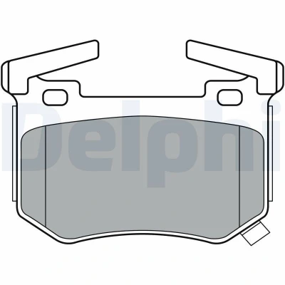 Imagen de DELPHI LP3397 Juego de pastillas freno con avisador acústico desgaste Chapa antichirridos accesorios KIA: Stinger Hatchback