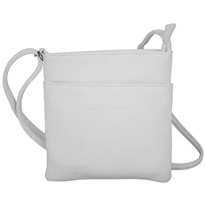 Imagen de JENNIFER JONES Pequeño bolso bandolera para mujer, elegante de noche 18 x 20,5 cm, Estilo A gris claro
