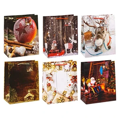 Imagen de TSI 87311 de a bolsa regalo navidad serie 11, 12 unidades, tamaño: GRANDE (32 x 26 13,5 cm)