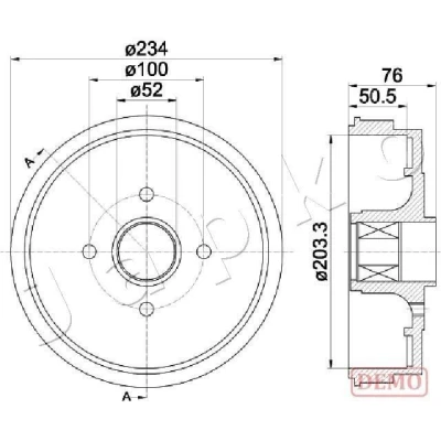 Imagen de JAPKO 560409C Tambor de Freno RENAULT: CLIO 2, 2 Kasten