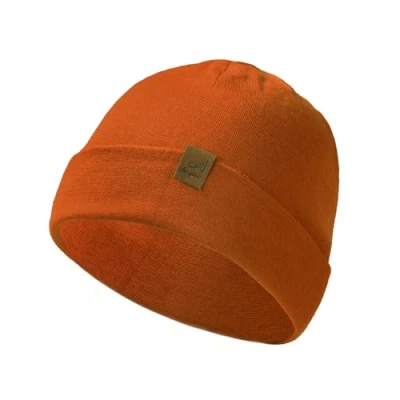Imagen de ACUSHLA gorro de lana merino 100 % para hombre y mujer, invierno punto, unisex, reloj clima frío, Hoja Arce, talla única