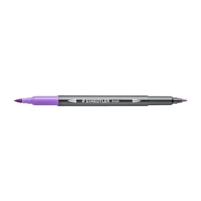 Imagen de STAEDTLER 3001 Fieltro para colorear acuarellable doble punta pincel 1 6 mm y fino 0,5 0,8 mm, lavanda 62