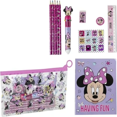 Imagen de CERDÁ LIFE&#039;S LITTLE MOMENTS Mouse Set PAPELERÍA Escolar EVA Minnie, Color Rosa (2700001209)