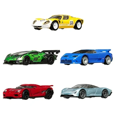 Imagen de Hot Wheels Premium Car Culture Contenedor con 8 Coches de Juguete, Mayores 3 años, Multicolor