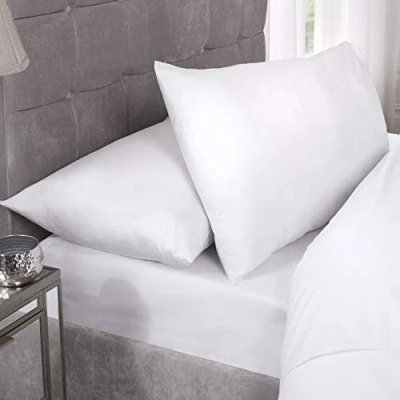 Imagen de Emma Barclay Par de Fundas Almohada percal 180 Hilos en Color Blanco