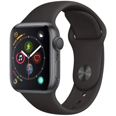 Imagen de Apple Watch Series 4 (GPS, 44MM) Caja de Aluminio Gris Espacial con Correa Deportiva Negro (Reacondicionado)