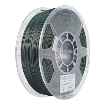 Imagen de eSUN PETG Filamento 1.75mm, CF Relleno de Fibra Carbono, Carrete 1KG (2.2 LBS) Materiales Impresión 3D para Impresoras FDM,Verde Negruzco