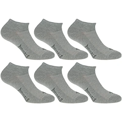 Imagen de Lonsdale Invisible Fresh 6 Pares Calcetines Deportivos, Algodón Piquet (Gris, 39 42)