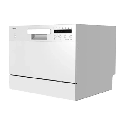 Imagen de MEDION Lavavajillas de mesa DWT60 (capacidad 6 cubiertos, 7 programas, programa ECO, consumo aprox. 6,5 litros, AquaStop, pantalla LED, bloqueo para niños, MD37496) plata