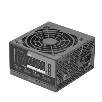 Imagen de Tacens Anima APIII750, Fuente Alimentación PC ATX 750W, Tecnología SMD y DC DC, 85% Eficiencia 12V, Ventilador Ultra silencioso 12cm, Cables Planos Extralargos, Negro