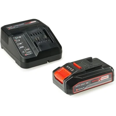 Imagen de Einhell PXC Kit Inicio 18V 2,5 Ah (batería y cargador, para todos los dispositivos Power X Change, sistema de gestión batería ABS controlado por el proceso, pantalla LED 3 niveles)