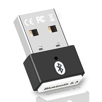Imagen de XIEANDKONG Adaptador Bluetooth USB 5.3, PC Dongle Transmisor y Receptor para Ordenador, Portatil, Ratón, Teclado, Altavoz, Compatible con Windows 8.1/10/11