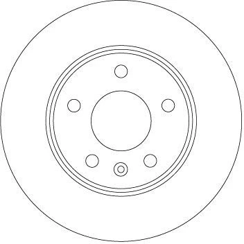 Imagen de TRW DF6915 Disco de freno 264 10 5 110 macizo barnizado OPEL: Zafira B