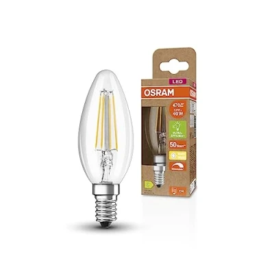 Imagen de OSRAM Lámpara LED SUPERSTAR+ CLASSIC B FIL 40, E14, forma mini vela, 2.9W, 470lm, 2700K, luz blanca cálida, regulable, tecnología filamento LED, 6 Pack