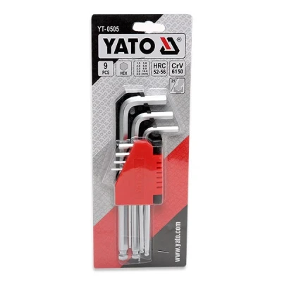 Imagen de YATO YT 0505 Juego de atornilladores acodados Acero cromo vanadio 9