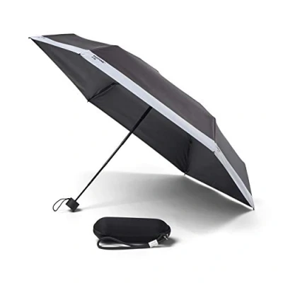 Imagen de Copenhagen Design Classic Pantone Umbrella Travel Foldable in Box with keychainstrap, Black, One Size