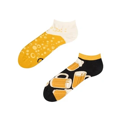 Imagen de Dedoles Calcetines Unisex Hombre Mujer y Niños Algodón muchos diseños divertidos diferente izquierda derecha, color: Negro, diseño: Cerveza de barril (tobilleros), tamaño: 39 42