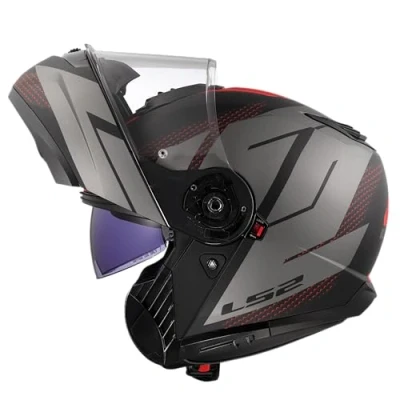 Imagen de LS2, Casco Moto Modular STROBE II CODE Matt Black Grey, S