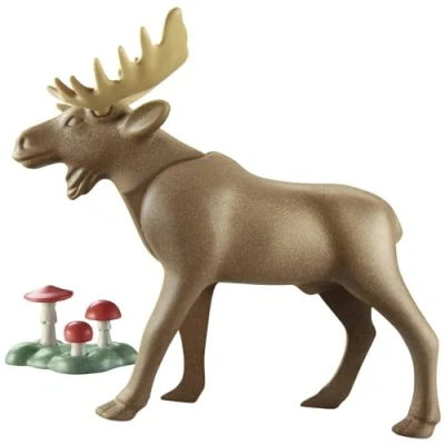 Imagen de PLAYMOBIL WILTOPIA 71052 Alce, Incluye Accesorios, Carta de colección con Animales y código QR, a Partir 4 años