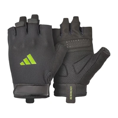 Imagen de adidas Guantes de Entrenamiento Esenciales: tecnología Aeroready Que Absorbe la Humedad Junto con una Palma Extremadamente cómoda y Duradera Ante sintético