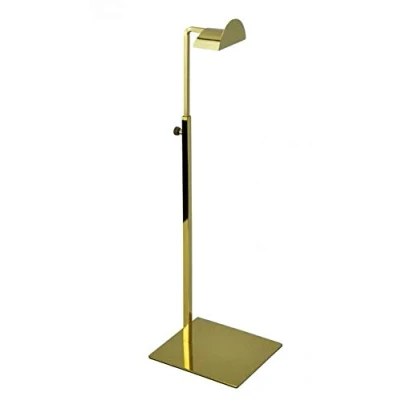 Imagen de Mirror Gold Stainless Steel Adjustable Metal Bag Handbag Display Rack Stands