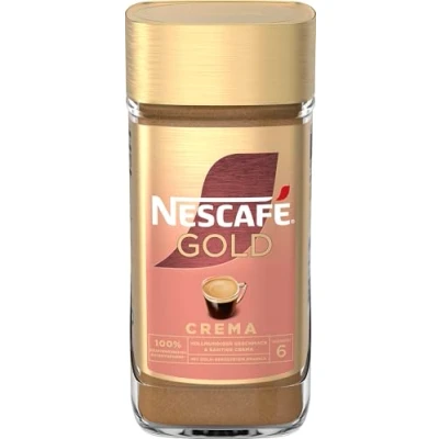 Imagen de Nescafé Gold Crema, café en grano soluble, café, 200 g, para 100 tazas