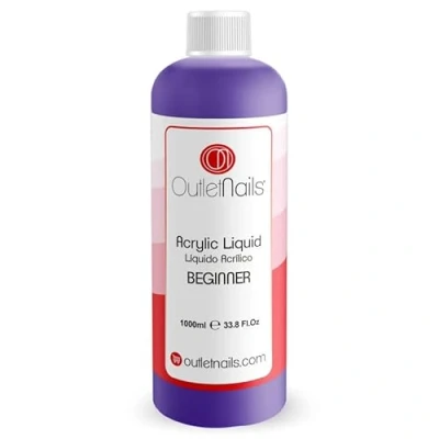 Imagen de Liquido Acrilico 1000ml Beginner Monomero para uñas acrílicas Secado Lento medio ideal Principiantes
