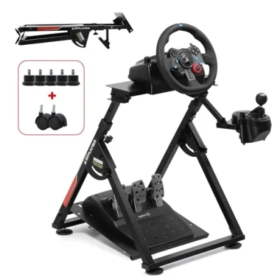 Imagen de GTPLAYER Soporte Volante Plegable Simulador de Conducci Cockpit Simracing G29 G25 G27 G920 NO Incluye Pedales Cambio