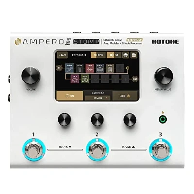 Imagen de HOTONE guitarra Procesador multiefectos Pedal Pantalla táctil Bajo Amp Modelado Gabinetes IR Simulación de efectos Ampero II Stomp