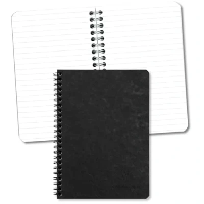 Imagen de Clairefontaine 785361C 1 Cuaderno de espiral A5 14,8 x 21 cm 100 páginas rayadas Papel blanco 90 g Cubierta cartulina Colección Age Bag Negro
