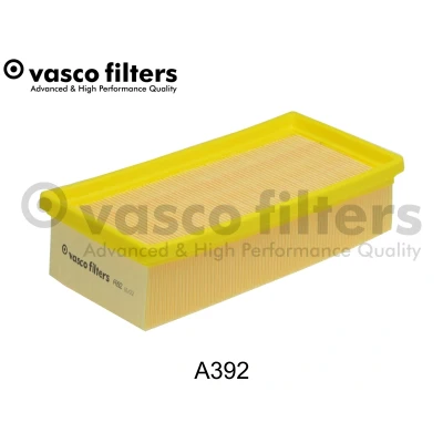 Imagen de DAVID VASCO A392 Filtro de aire 58 121 241 rectangular Cartucho filtrante CITROËN: C3 II, C4 II Cactus, C Elysée Berlina, PEUGEOT: 308 Hatchback