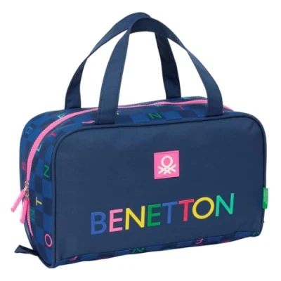 Imagen de Safta Benetton DAMERO Neceser Rectangular con Asa, Infantil, Adaptable a Carro, Ideal para Niños de 5 14 Años, Cómodo y Versátil, Calidad Resistencia, 31x14x19 cm