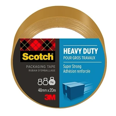 Imagen de Scotch 7100300145, cinta de embalaje resistente, marrón, 48 mm x 20,3 m, 1 rollo/paquete