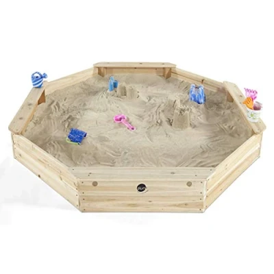 Imagen de Plum 25058 Piscina de Arena Octogonal (Madera, 1,77 x 0,23 m)