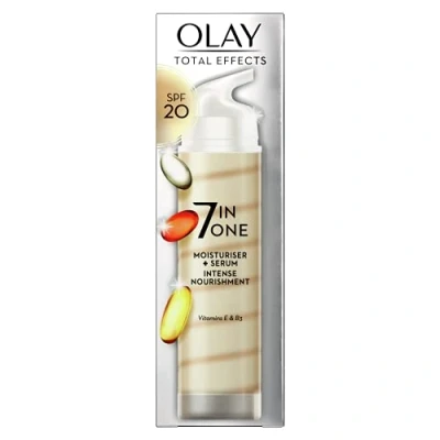 Imagen de Olay Total effects, 7 in 1 hidratante y serum duo, factor de protección solar 20 40 ml