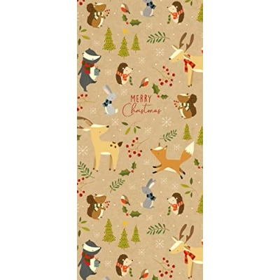 Imagen de Glick Papel de seda animales Navidad, invierno, para, kraft, envoltura, TPX66, Multi