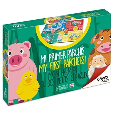 Imagen de Cayro Mi Primer Parchís + 3 Años Tablero y Fichas Juego Clásico de Mesa para Niños 2 4 Jugadores Reglas más Sencillas 50 x cm
