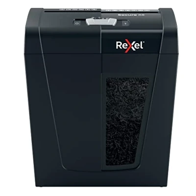 Imagen de Rexel Secure X8 Destructora de Papel en Corte Partículas, 8 Hojas, P4, Papelera Extraíble 14 L, Silenciosa y Compacta, 2020123