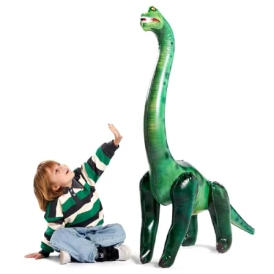 Imagen de JOYIN 129 cm Juguete de Inflable Dinosaurio Brachiosaurus para Decoraciones Fiesta en la Piscina