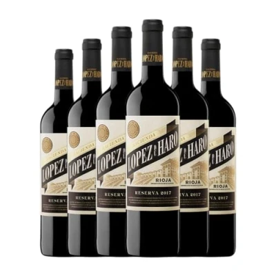 Imagen de Hacienda López de Haro Rioja Reserva 75 cl Vino tinto (Caja 6 Botellas cl)