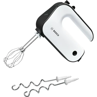 Imagen de Bosch MFQ4020 Batidora de varillas, 500 W, color blanco y negro