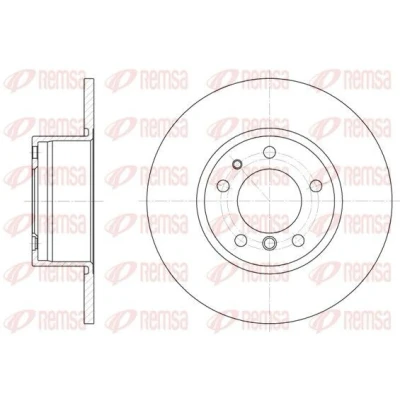 Imagen de REMSA 6347.00 Disco de freno Eje delantero 302, 302 12 5 macizo BMW: Berlina, Touring
