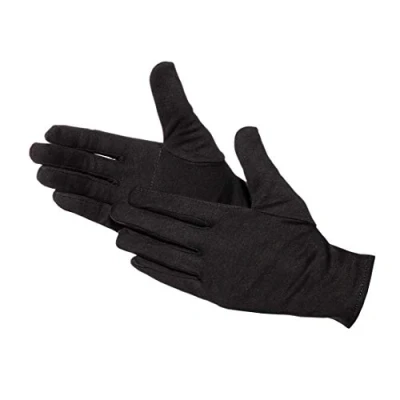 Imagen de Jah 579 Guantes de algodón (12 pares, Ökotex, reforzados), color blanco, Negro, BL