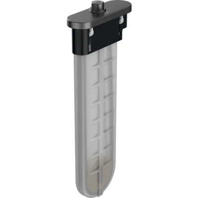 Imagen de hansgrohe 28020340 Caja de manguera (sBox) con acabado ovalado, cromo negro cepillado completo