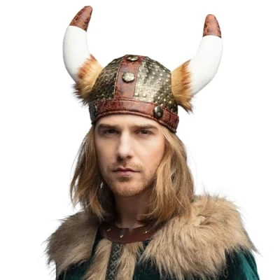 Imagen de Boland Casco vikingo, tocado, accesorio para disfraces, carnaval o fiesta temática