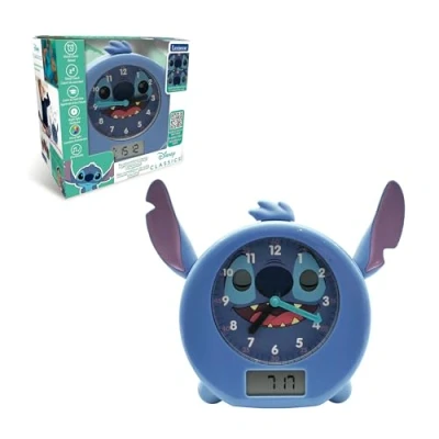Imagen de Lexibook, Disney Stitch, Mi Compañero Nocturno Educativo, Despertador, luz Nocturna, simulador de Amanecer y narrador Historias, con Cable alimentación, Azul, RLT100D